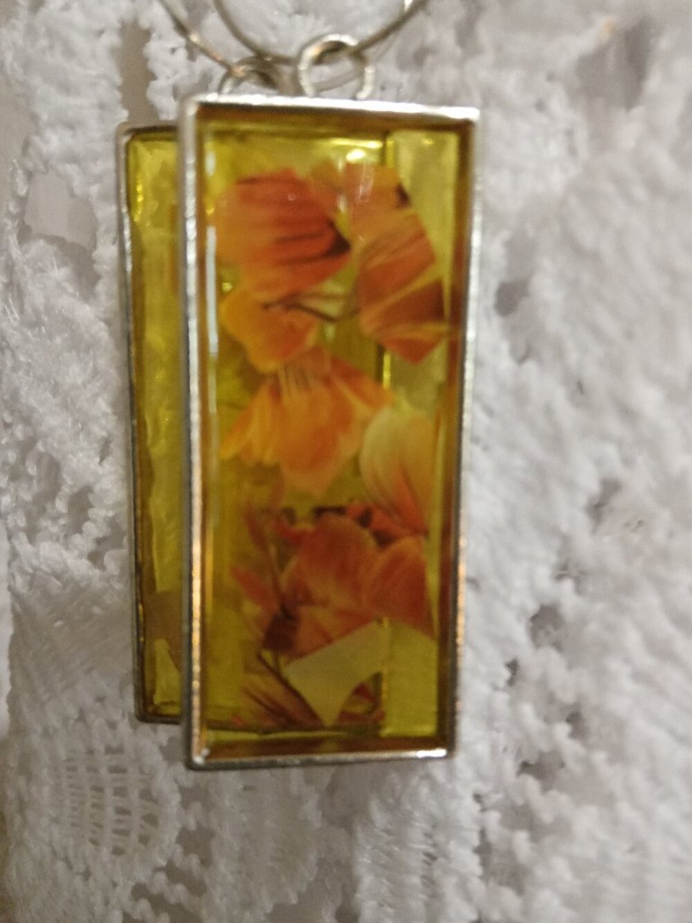 HAND MADE RESIN EARRING